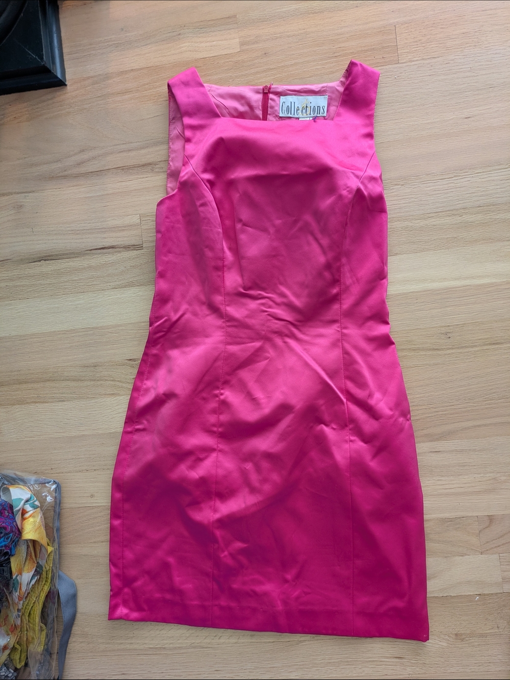 Vintage Collections Mini Sheath Dress in Hot Pink
